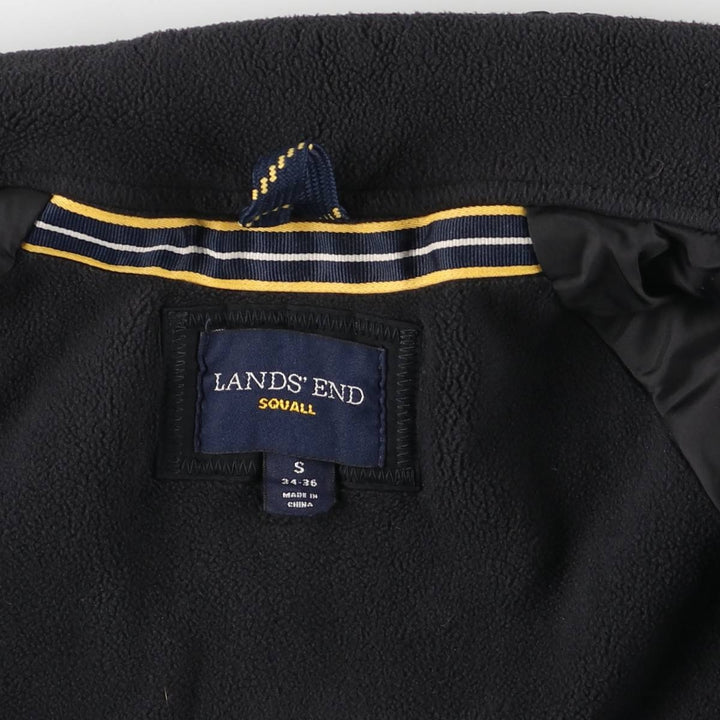 LANDS' END SQUALL Men's Padded Puffer Jacket (Size S) Nylon black type Vintage Second Hand