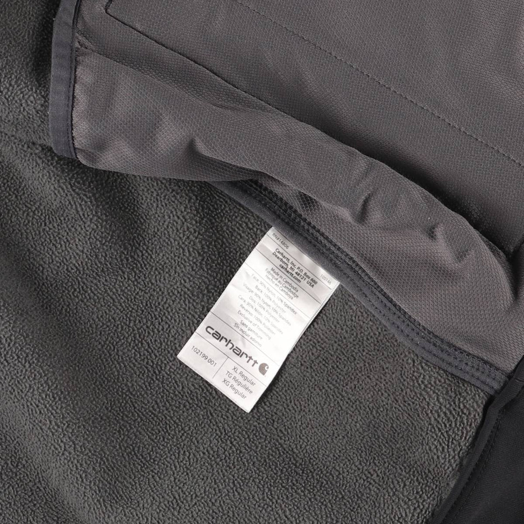 Carhartt Softshell Jacket, Men's XL Nylon black type Vintage Second Hand