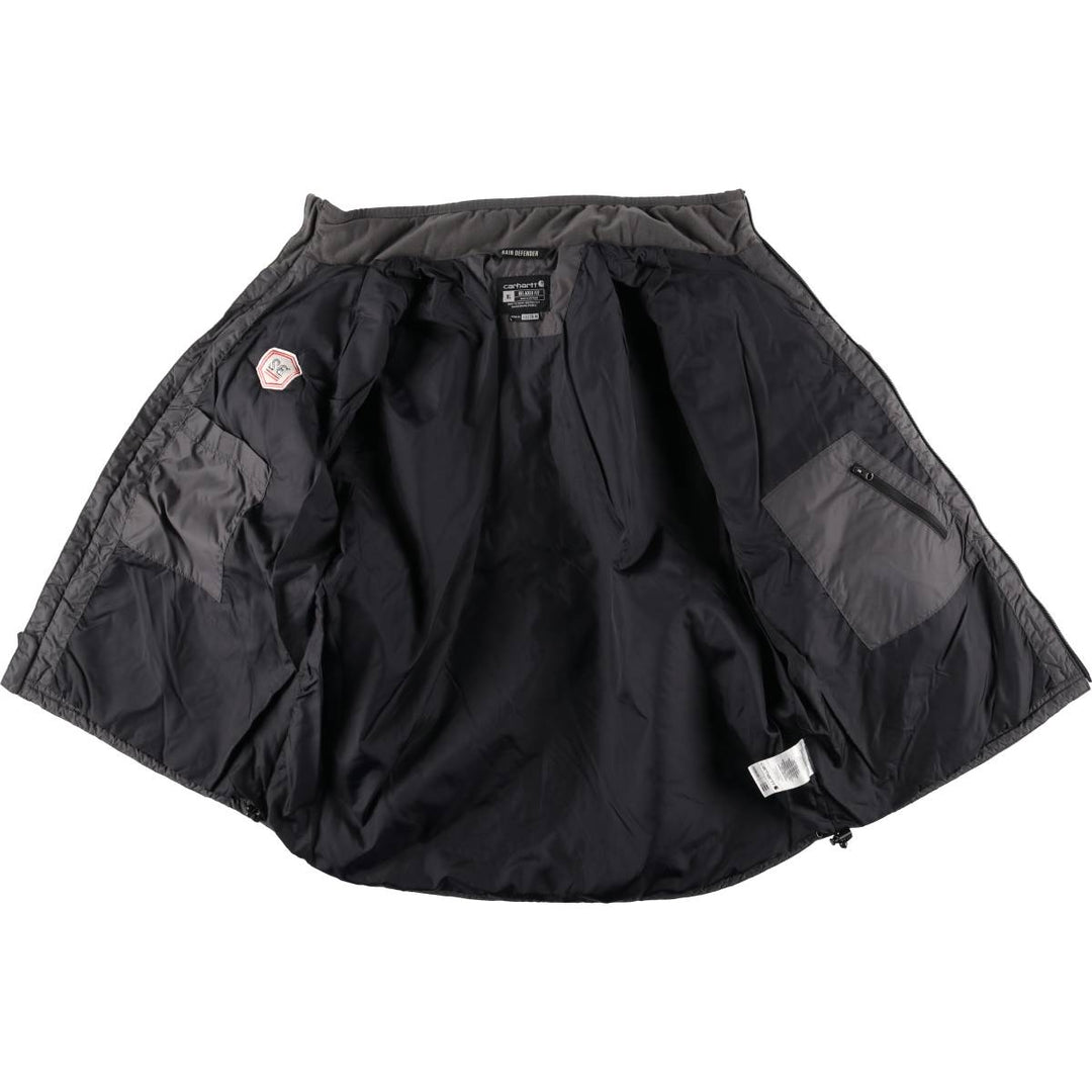 Carhartt Relaxed Fit Rain Defender Padded Puffer Jacket, Men's XL Nylon Charcoal Vintage Second Hand