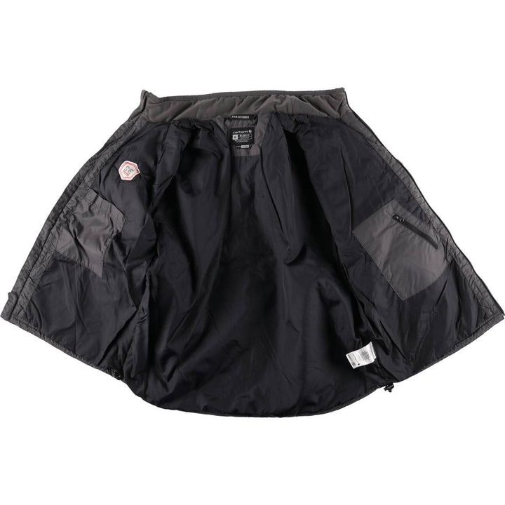 Carhartt Relaxed Fit Rain Defender Padded Puffer Jacket, Men's XL Nylon Charcoal Vintage Second Hand