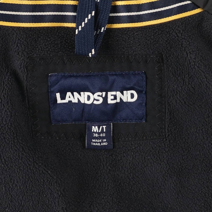 LANDS' END padded puffer jacket Nylon black type Vintage Second Hand