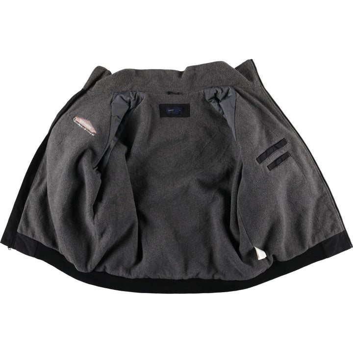 LANDS' END Men's Padded Puffer Jacket (Size L) Nylon black type Vintage Second Hand