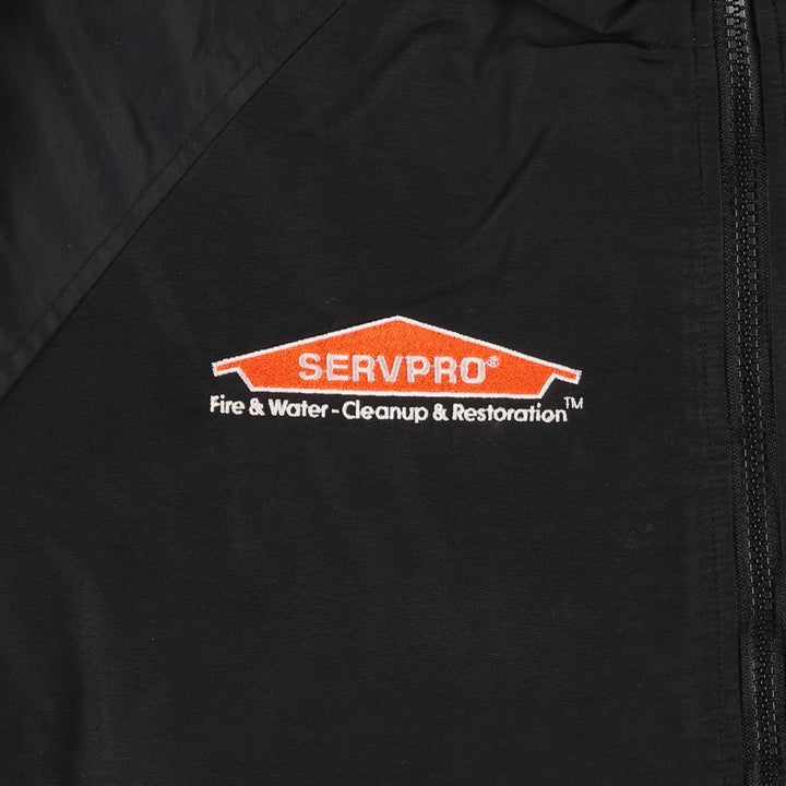 LANDS' END Men's Padded Puffer Jacket (Size L) Nylon black type Vintage Second Hand