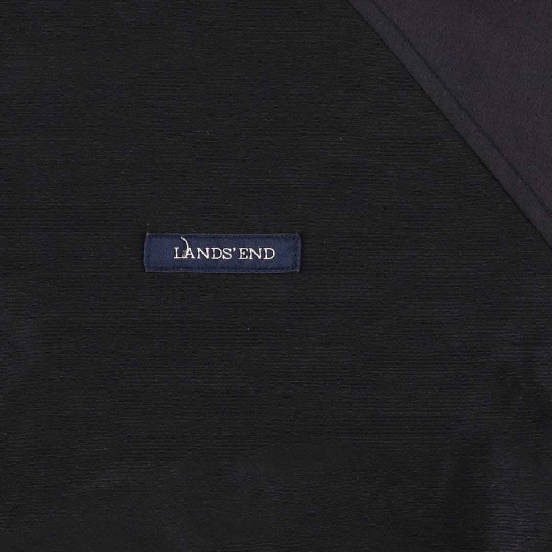 LANDS' END Men's Padded Puffer Jacket (Size L) Nylon black type Vintage Second Hand