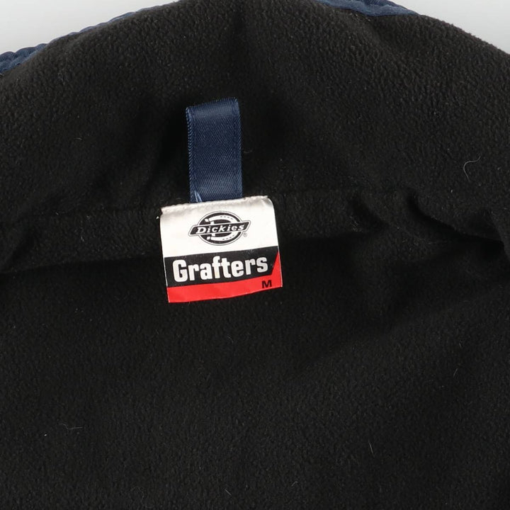 Dickies Grafters 2-Way Padded Puffer Jacket, Men's Size Medium cotton navy blue type Vintage Second Hand