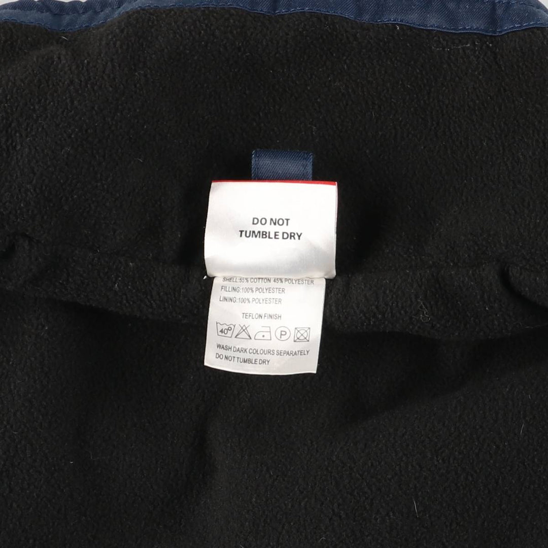 Dickies Grafters 2-Way Padded Puffer Jacket, Men's Size Medium cotton navy blue type Vintage Second Hand