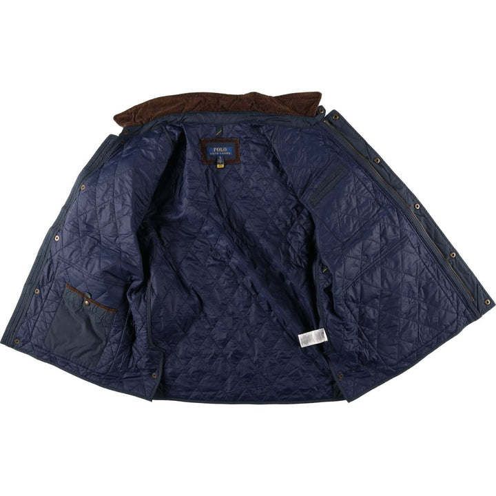 Ralph Lauren POLO RALPH LAUREN Quilted Puffer Jacket, Men's Size XL polyester navy blue type Vintage Second Hand