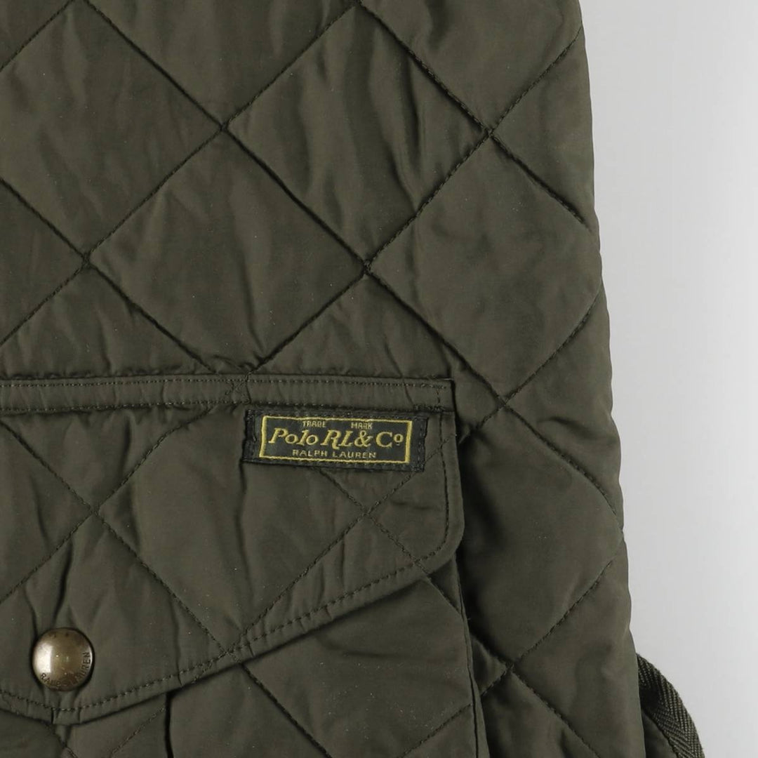 Ralph Lauren POLO RALPH LAUREN Quilted Puffer Jacket, Men's XXL polyester Khaki type Vintage Second Hand