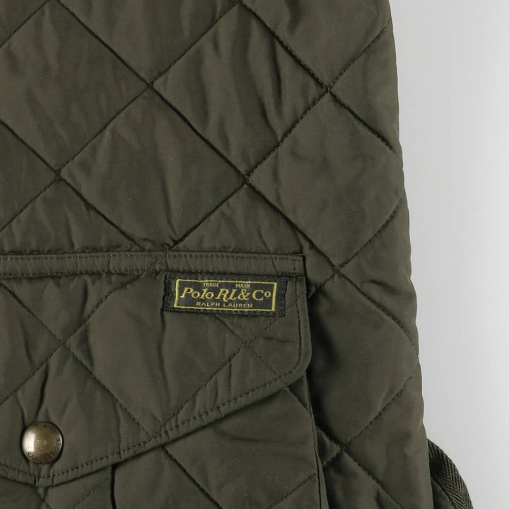 Ralph Lauren POLO RALPH LAUREN Quilted Puffer Jacket, Men's XXL polyester Khaki type Vintage Second Hand