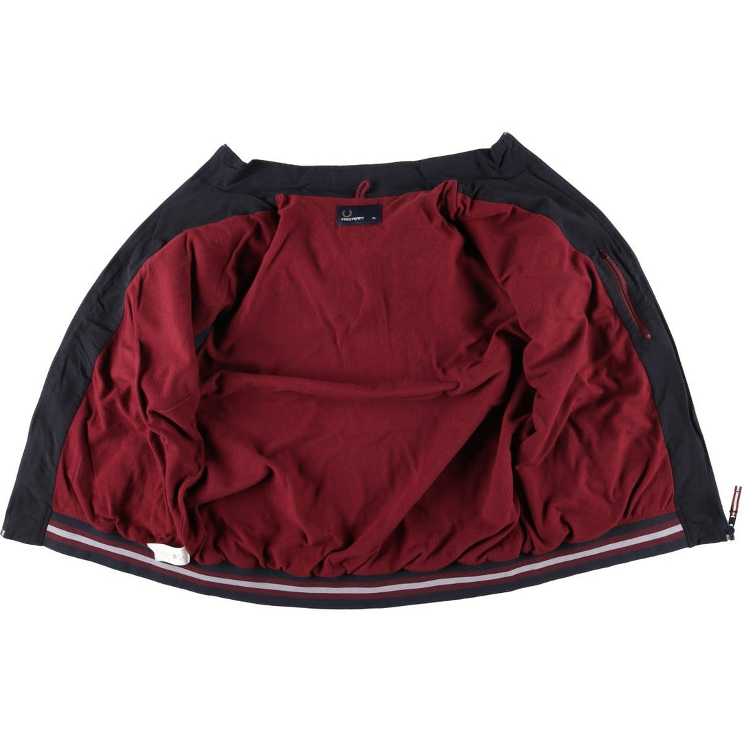 Fred Perry nylon jacket, men's size XL polyamide navy blue type Vintage Second Hand