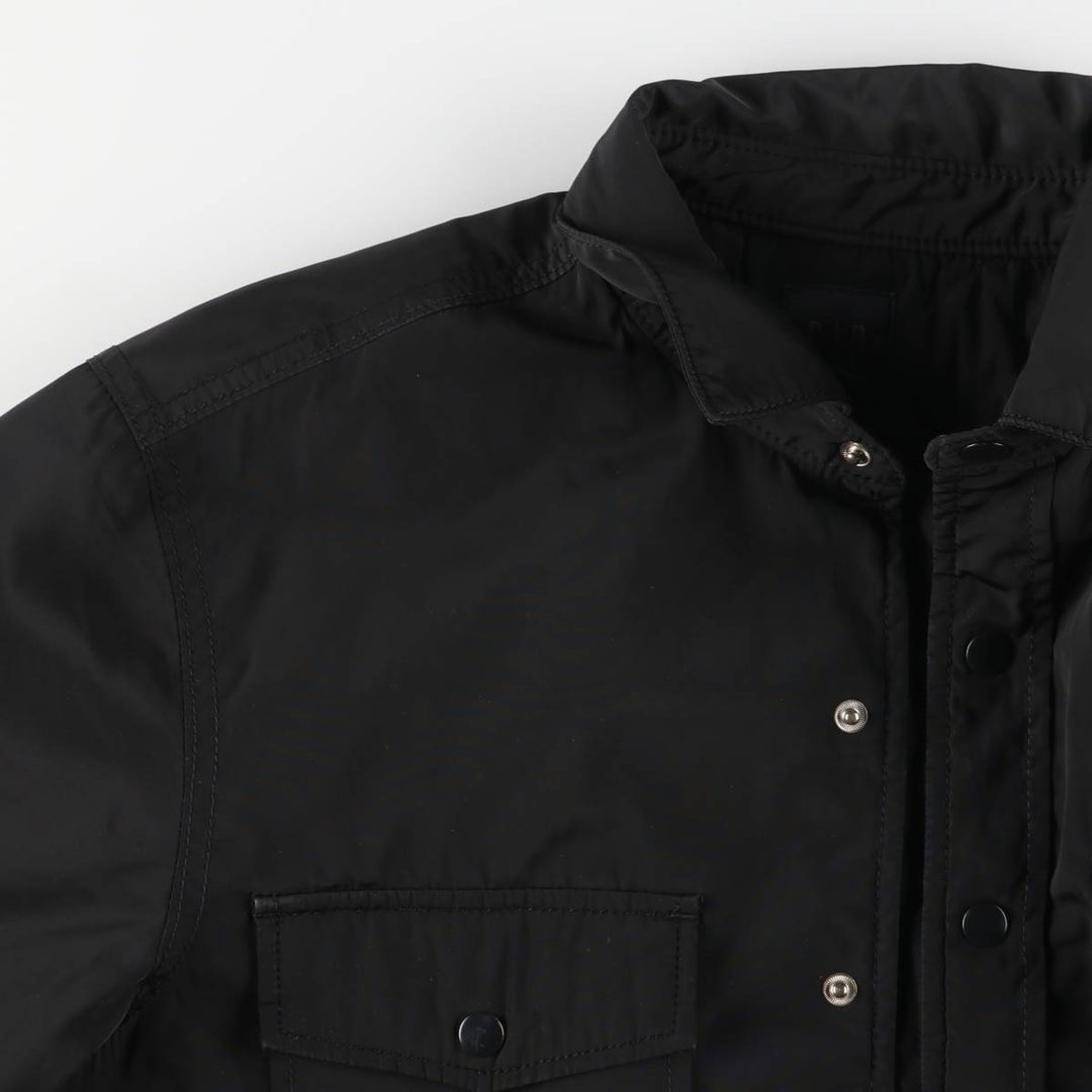 GAP Men's Padded Puffer Jacket, Size M polyester black type Vintage Second Hand