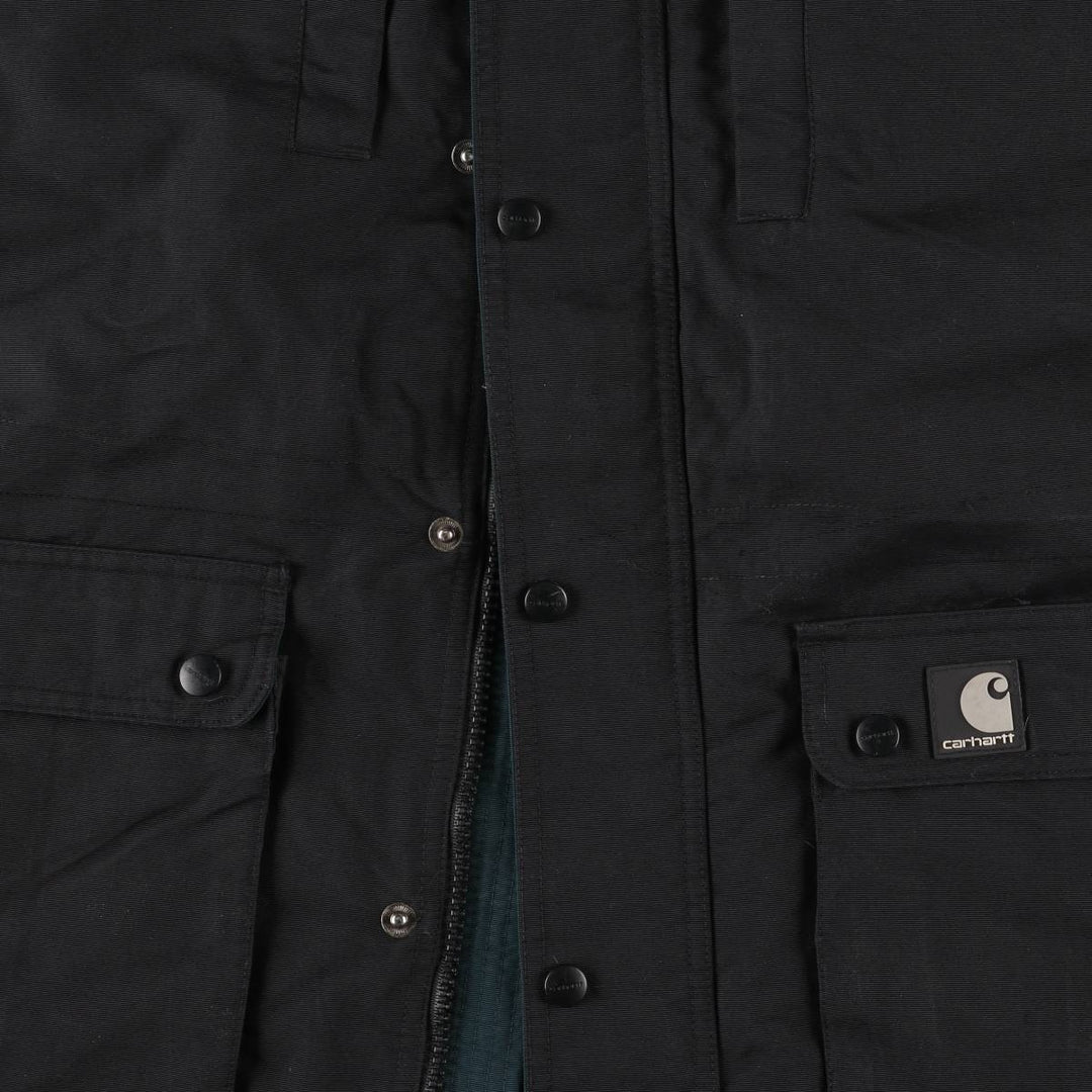 Carhartt padded puffer jacket, men's size XL Nylon black type Vintage Second Hand