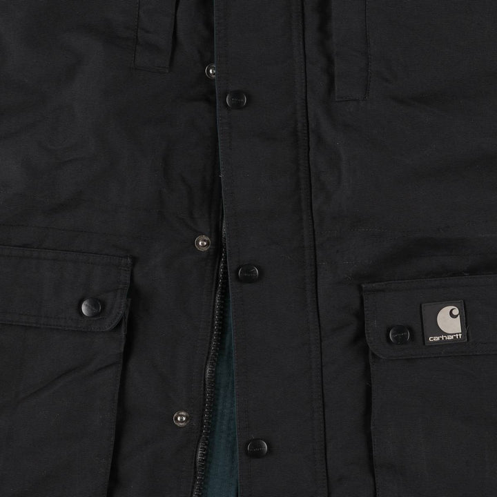 Carhartt padded puffer jacket, men's size XL Nylon black type Vintage Second Hand