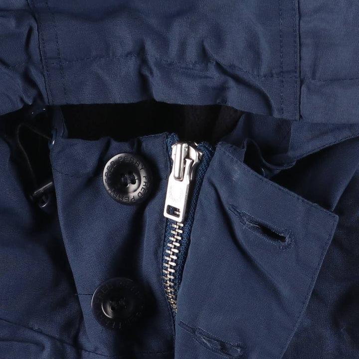 Fred Perry FRED PERRY padded hoodie puffer jacket, men's size M polyamide navy blue type Vintage Second Hand