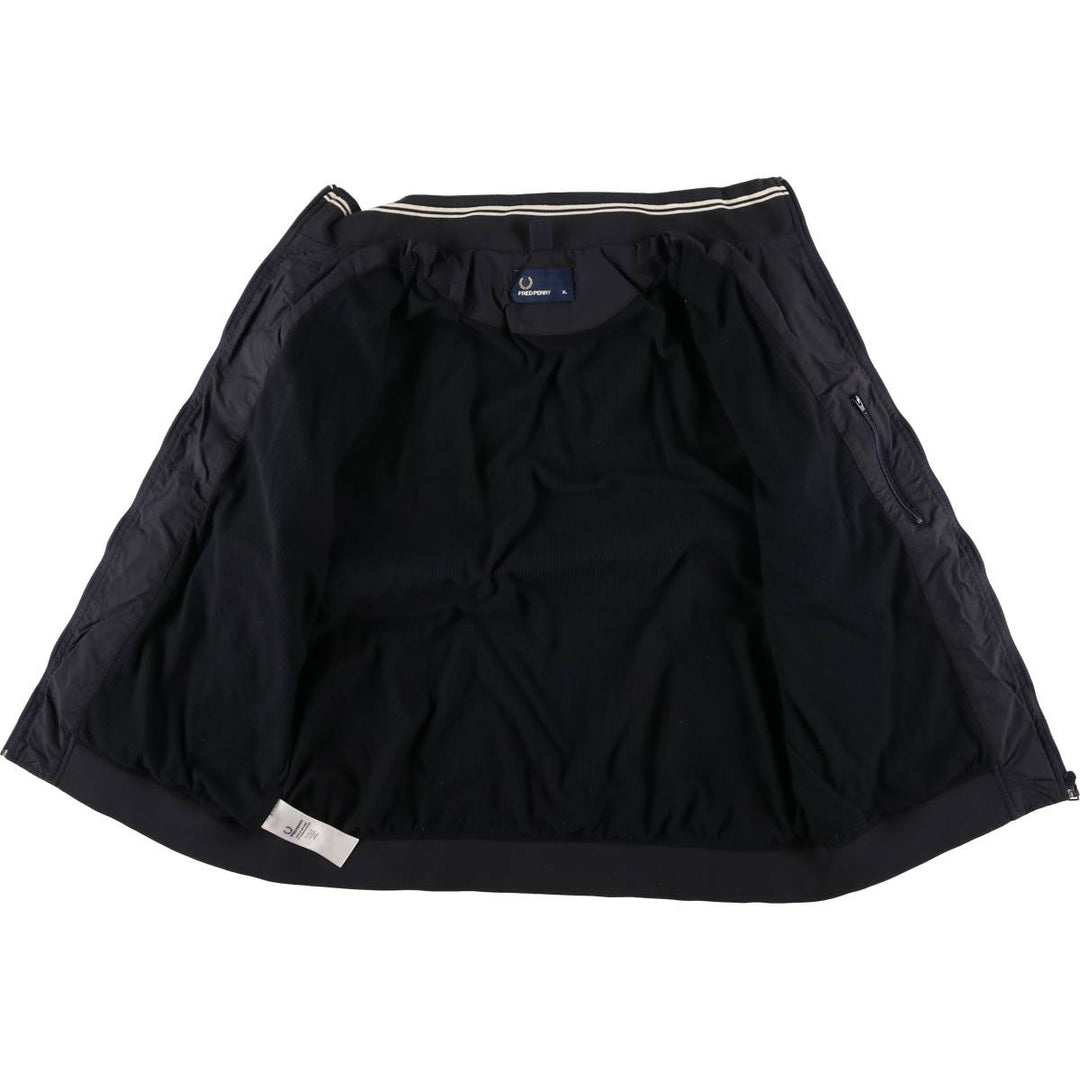 Fred Perry Ripstop Nylon Jacket, Men's XL polyamide black type Vintage Second Hand