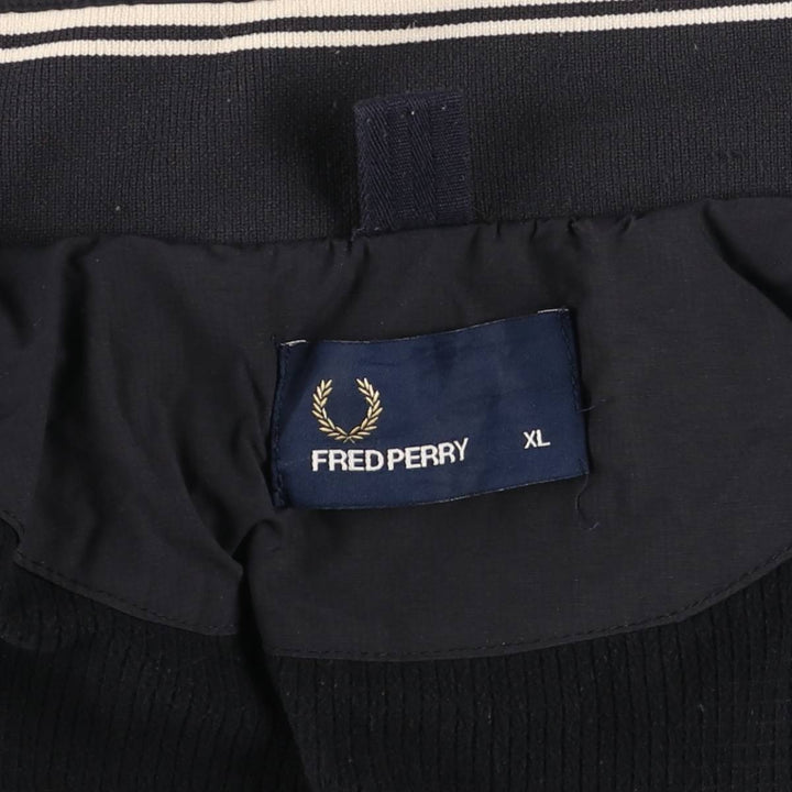 Fred Perry Ripstop Nylon Jacket, Men's XL polyamide black type Vintage Second Hand