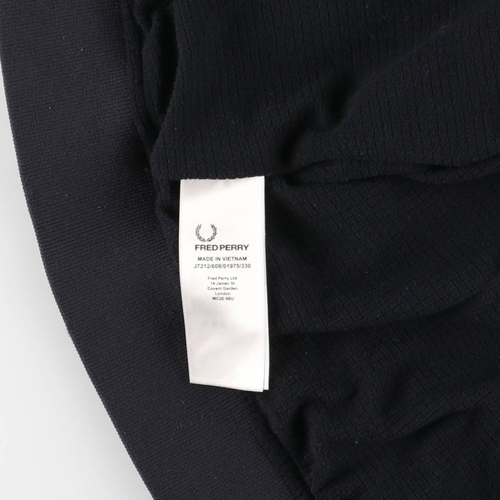 Fred Perry Ripstop Nylon Jacket, Men's XL polyamide black type Vintage Second Hand