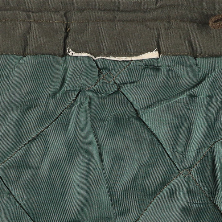 1980'S Civilian Golden Fleece Padded Military Flight Jacket, Made in USA, Men's Size L unclear Khaki type Vintage Second Hand