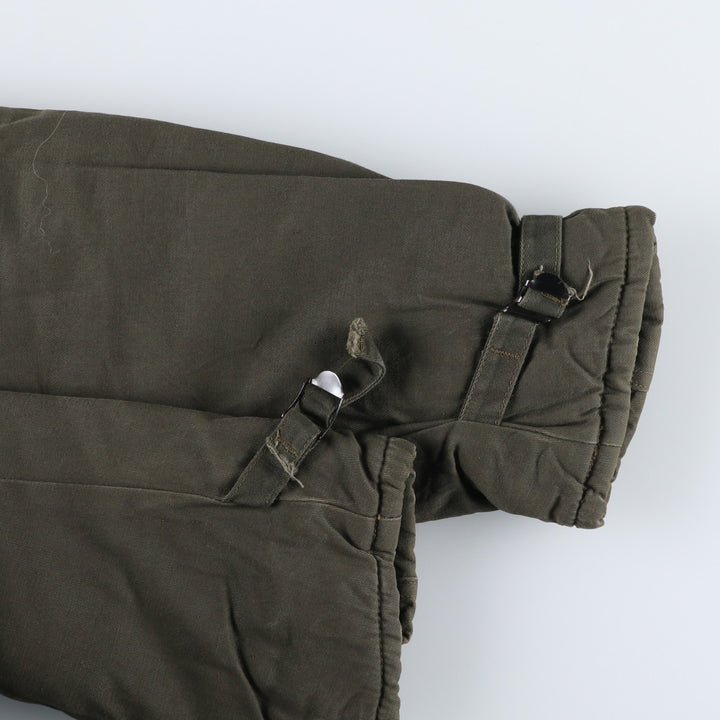 1980'S Civilian Golden Fleece Padded Military Flight Jacket, Made in USA, Men's Size L unclear Khaki type Vintage Second Hand