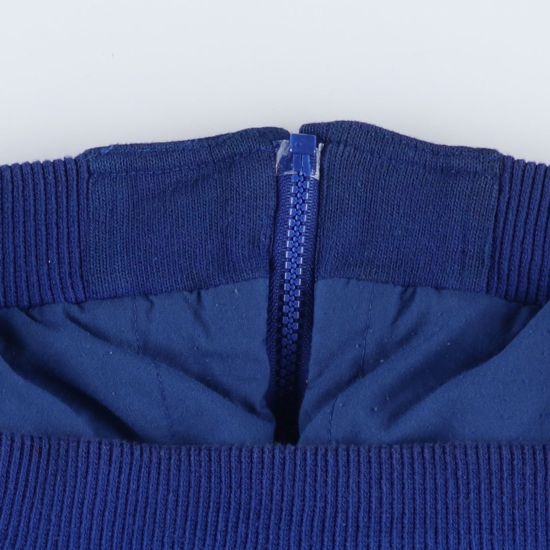 Vintage 80s-90'S Eddie Bauer two-tone full-zip sweatshirt hoodie with black tag, size M, men's cotton Navy blue Vintage Second Hand