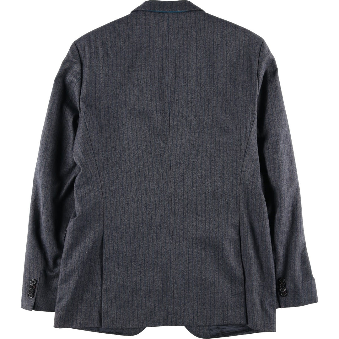 Hugo Boss Striped Wool Tailored Jacket, Men's Size L wool gray type Vintage Second Hand