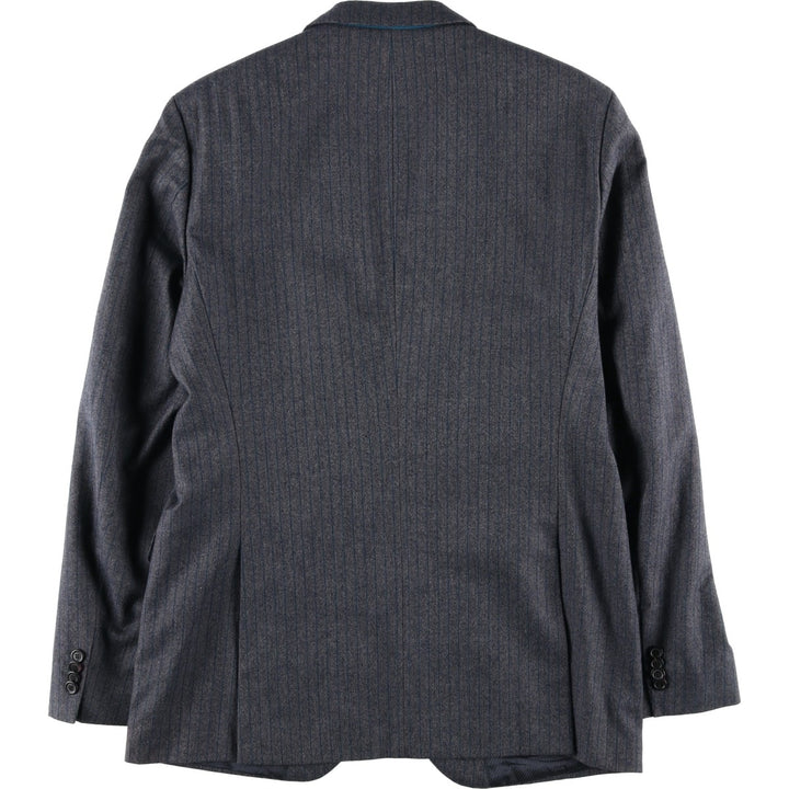 Hugo Boss Striped Wool Tailored Jacket, Men's Size L wool gray type Vintage Second Hand