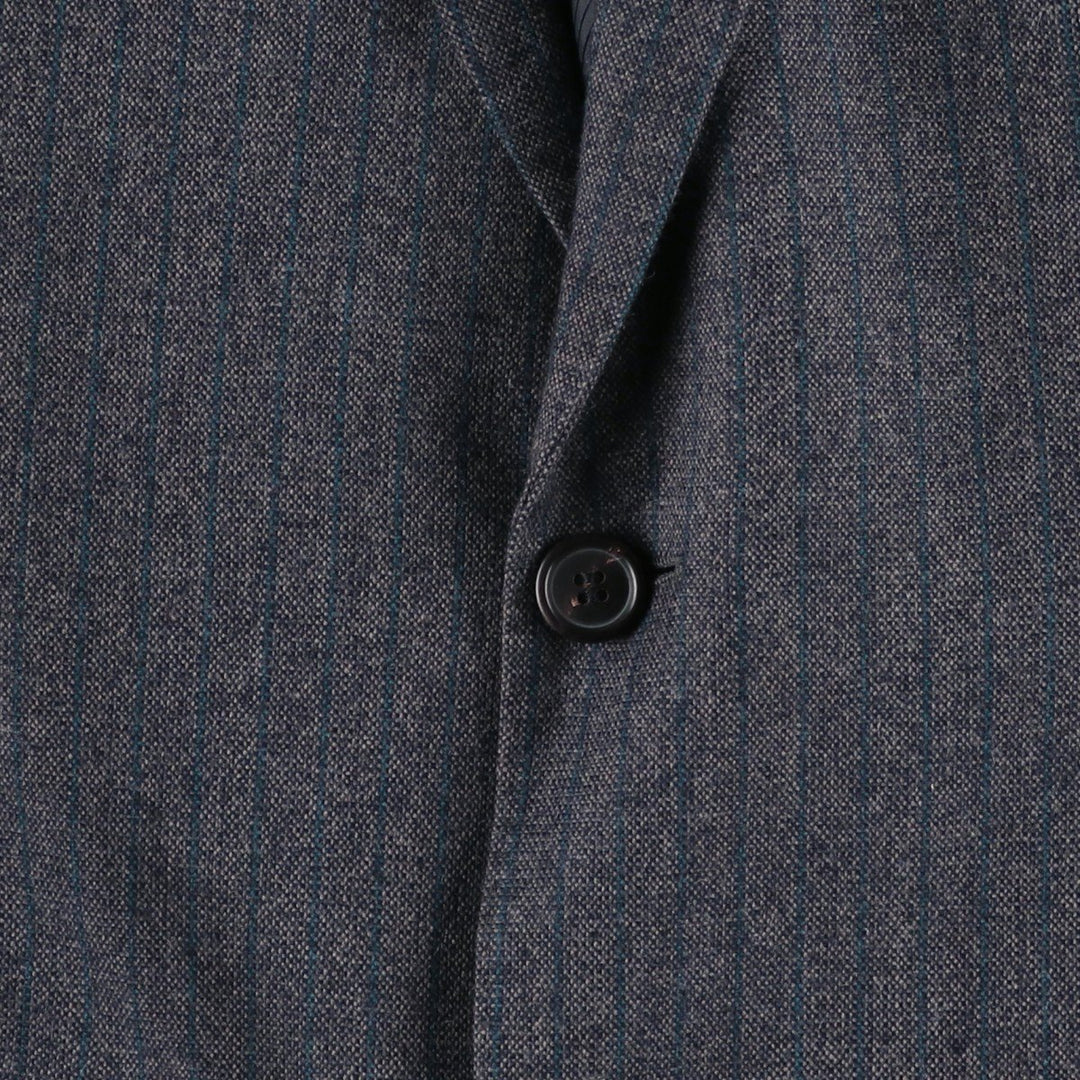 Hugo Boss Striped Wool Tailored Jacket, Men's Size L wool gray type Vintage Second Hand