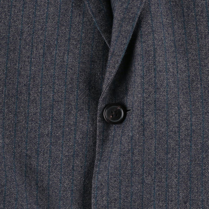 Hugo Boss Striped Wool Tailored Jacket, Men's Size L wool gray type Vintage Second Hand