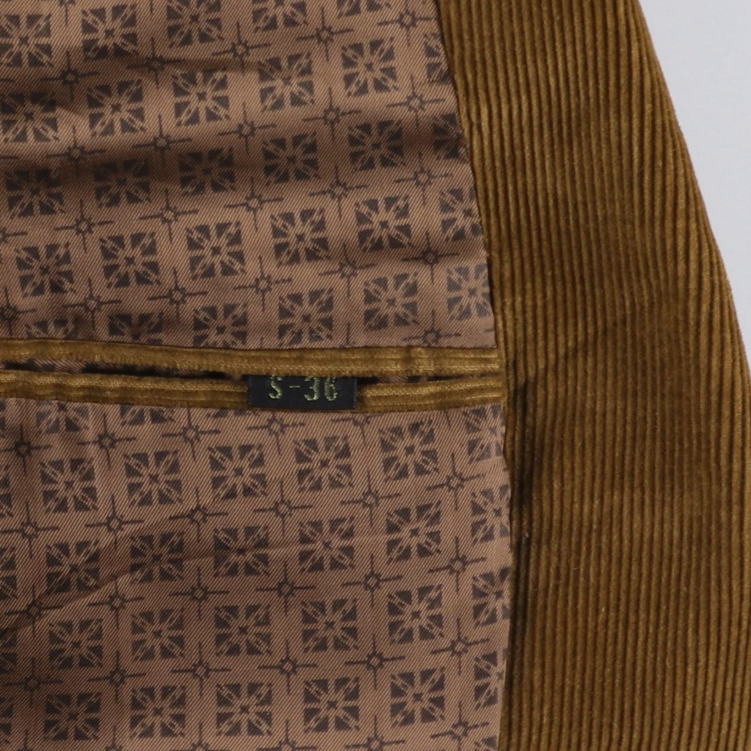 ANDERSON-LITTLE Corduroy Tailored Jacket, Men's Size Small unclear brown type Vintage Second Hand