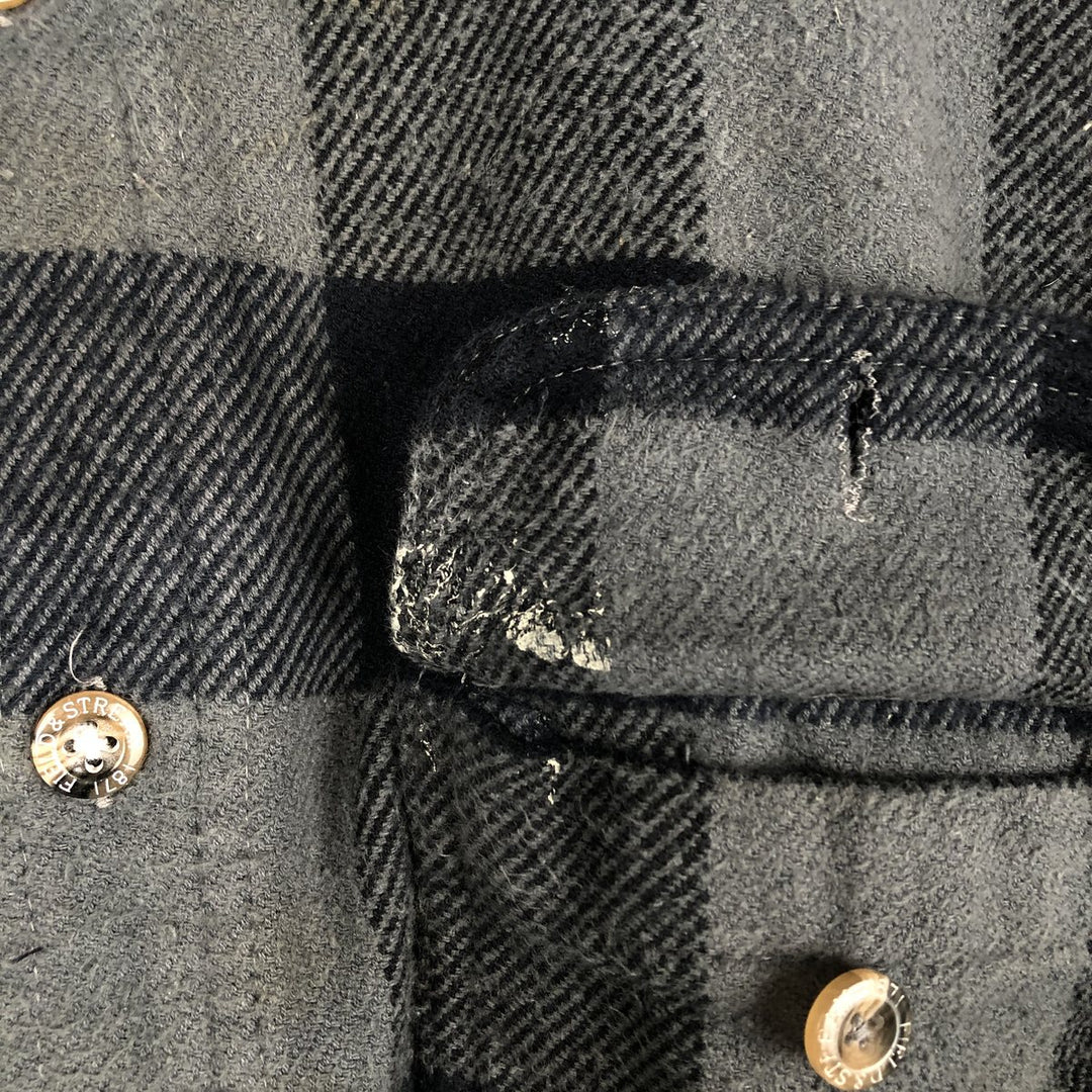 FIELD AND STREAM Buffalo Check Long Sleeve Flannel Check Shirt, Men's Size L cotton black type Vintage Second Hand