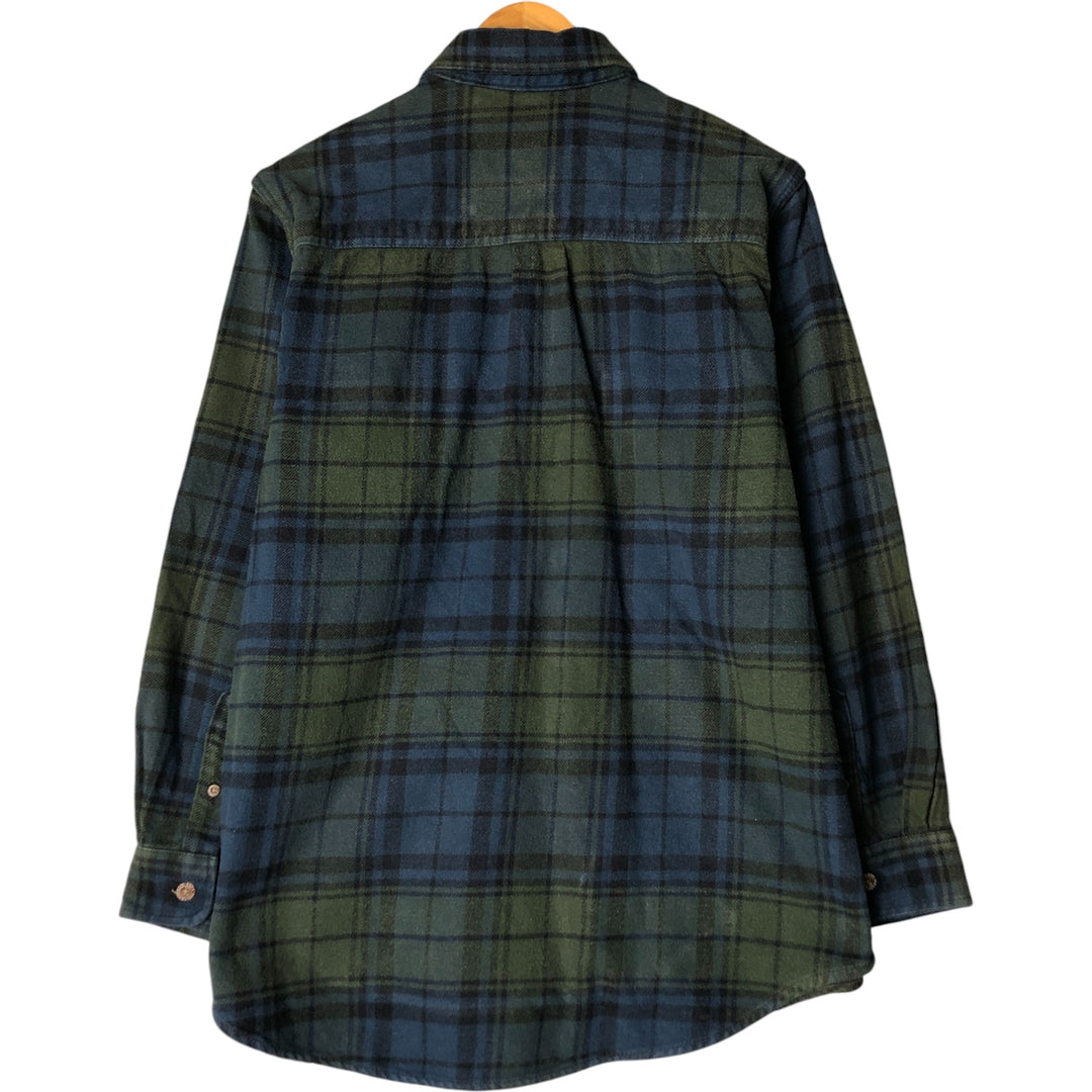 FIELD AND STREAM Long Sleeve Flannel Check Shirt, Men's Size M cotton blue type Vintage Second Hand