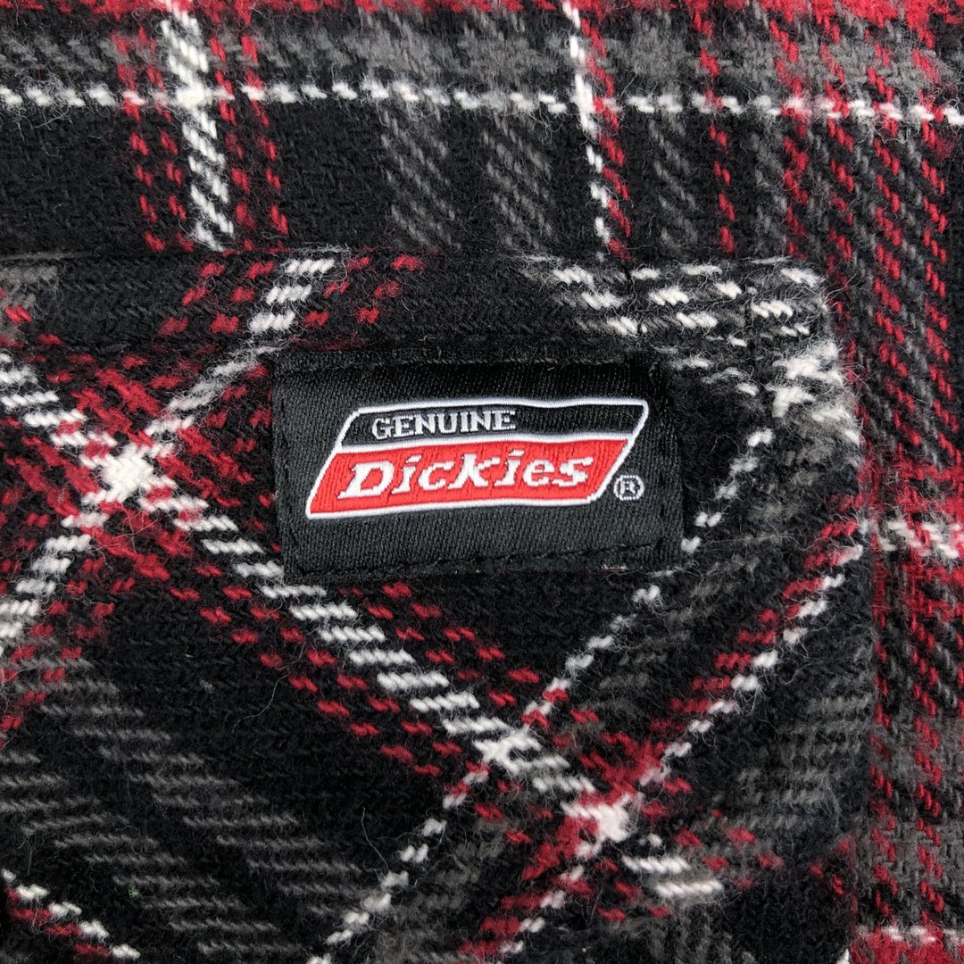 Dickies Long Sleeve Flannel Check Shirt, Men's, XXL cotton black type Vintage Second Hand