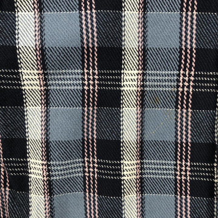 2000'S GAP Standard Fit Long Sleeve Heavy Flannel Check Shirt, Men's Size XL cotton Blue type light blue Vintage Second Hand