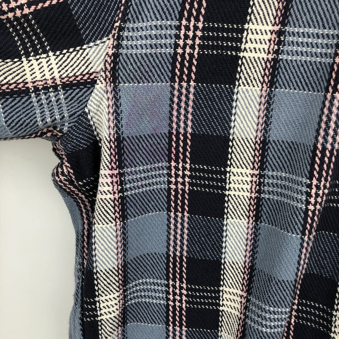 2000'S GAP Standard Fit Long Sleeve Heavy Flannel Check Shirt, Men's Size XL cotton Blue type light blue Vintage Second Hand