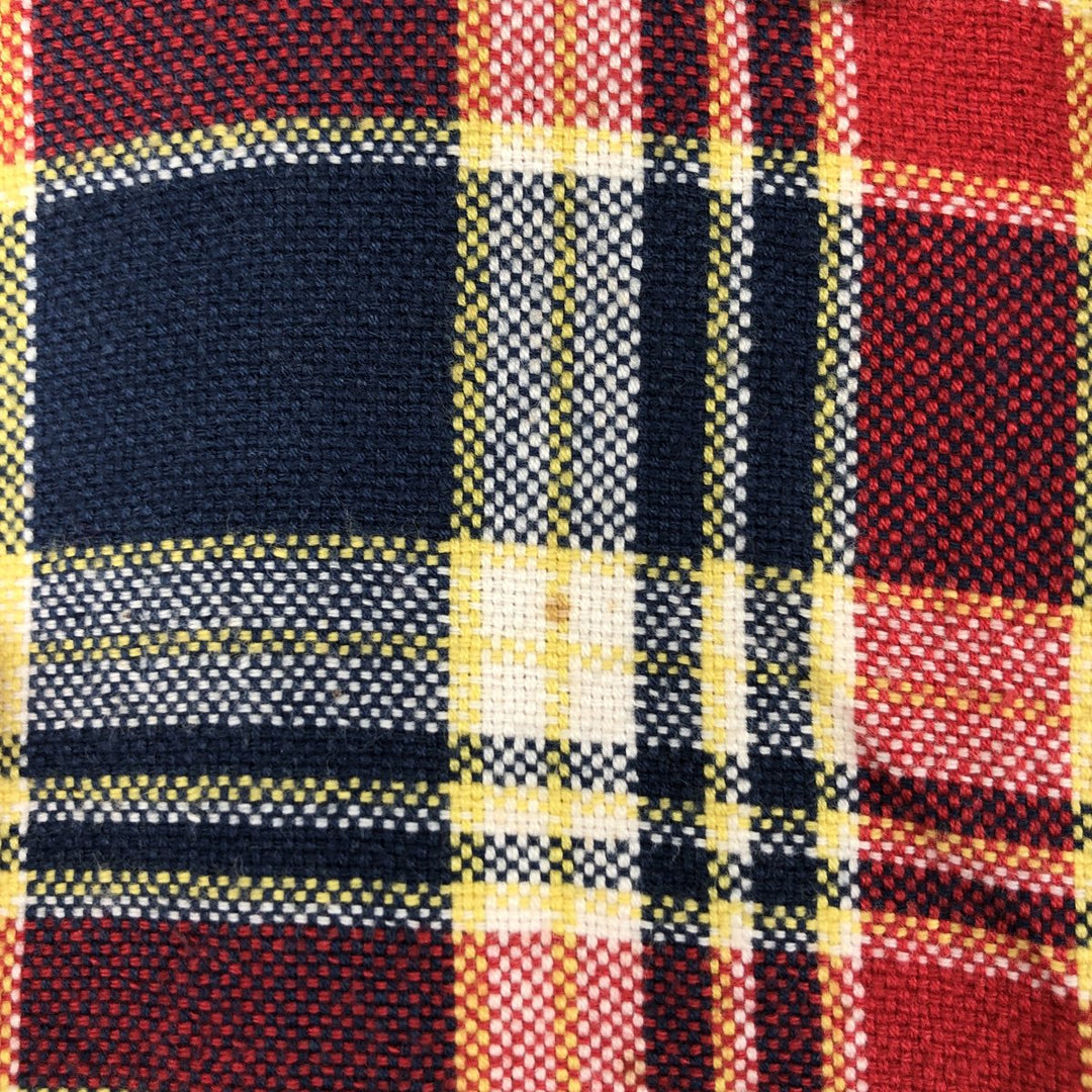 90'S GAP Vintage Long Sleeve Flannel Check Shirt, Men's XL cotton red type Vintage Second Hand