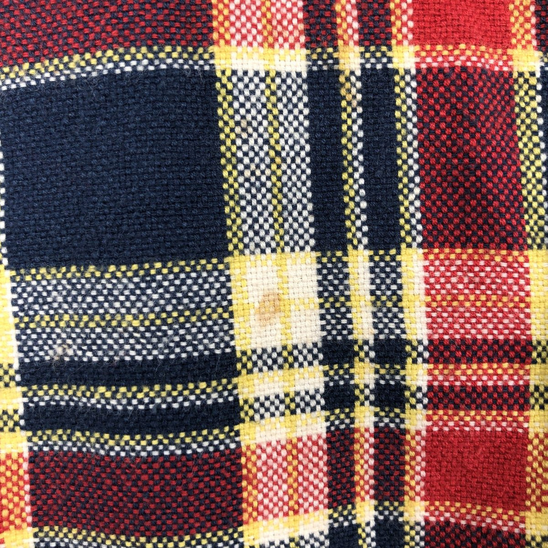 90'S GAP Vintage Long Sleeve Flannel Check Shirt, Men's XL cotton red type Vintage Second Hand