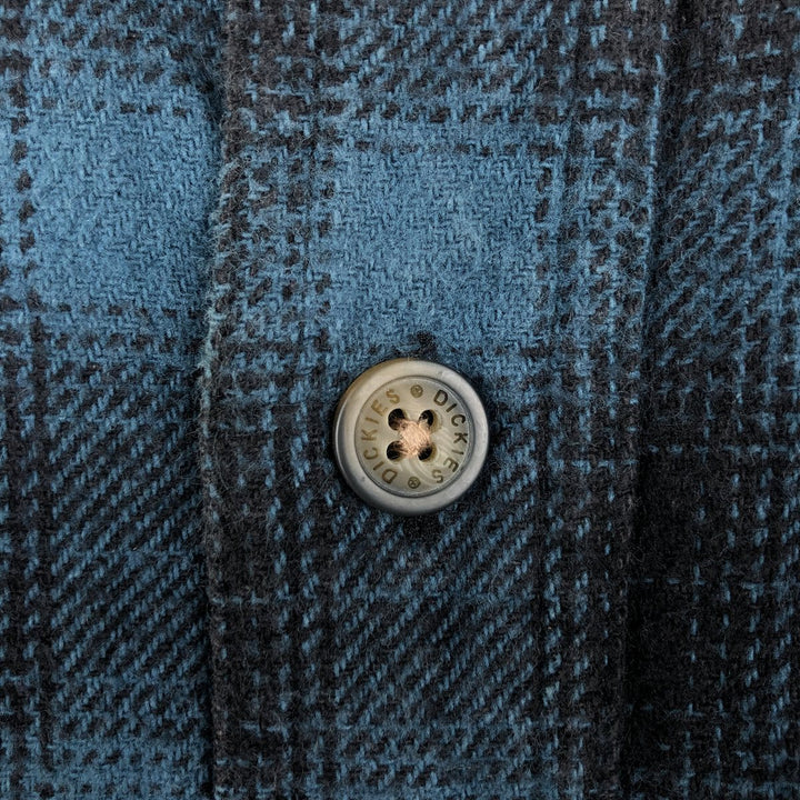 Dickies Ombre Check Long Sleeve Flannel Check Shirt, Men's XXL cotton blue type Vintage Second Hand