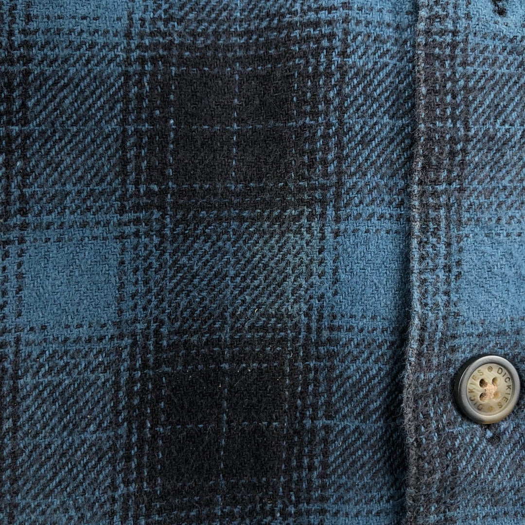 Dickies Ombre Check Long Sleeve Flannel Check Shirt, Men's XXL cotton blue type Vintage Second Hand