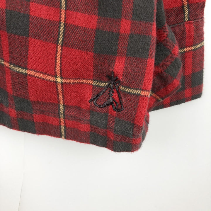 Pendleton Long Sleeve Flannel Check Shirt, Box Shirt, Men's XL cotton red type Vintage Second Hand