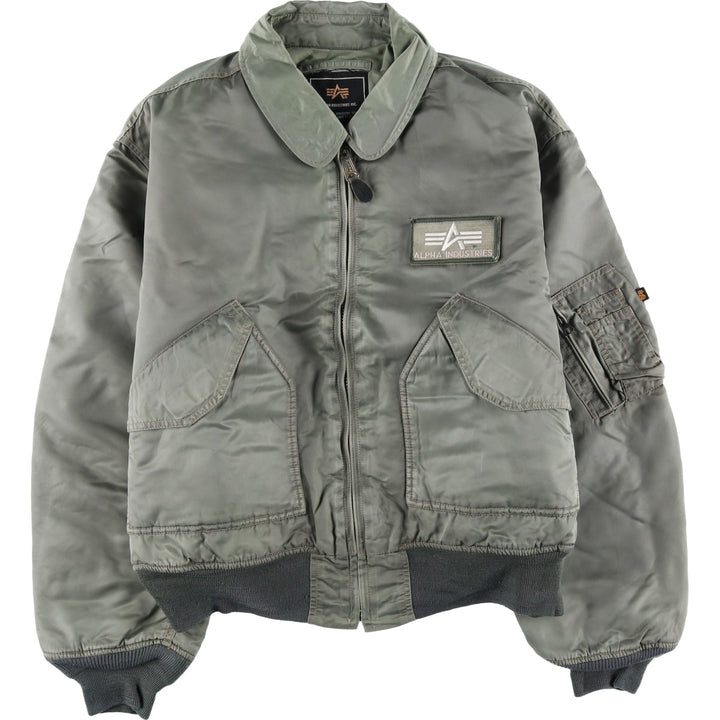 Civilian Alpha CWU-45 Nylon Khaki type Vintage Second Hand