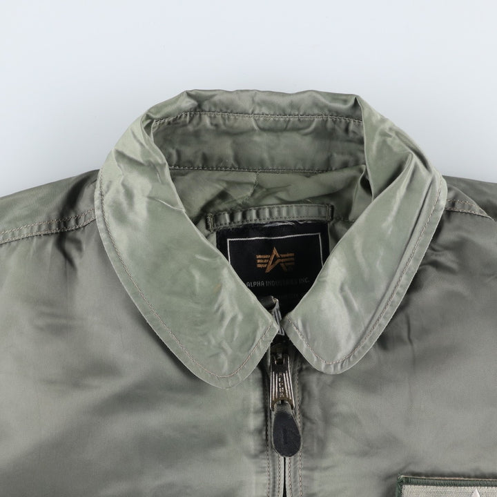 Civilian Alpha CWU-45 Nylon Khaki type Vintage Second Hand