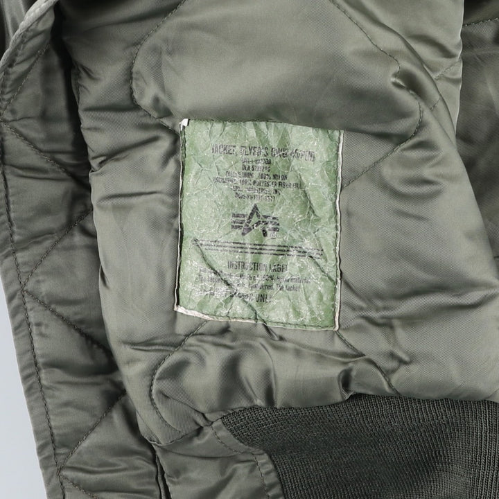 Civilian Alpha CWU-45 Nylon Khaki type Vintage Second Hand