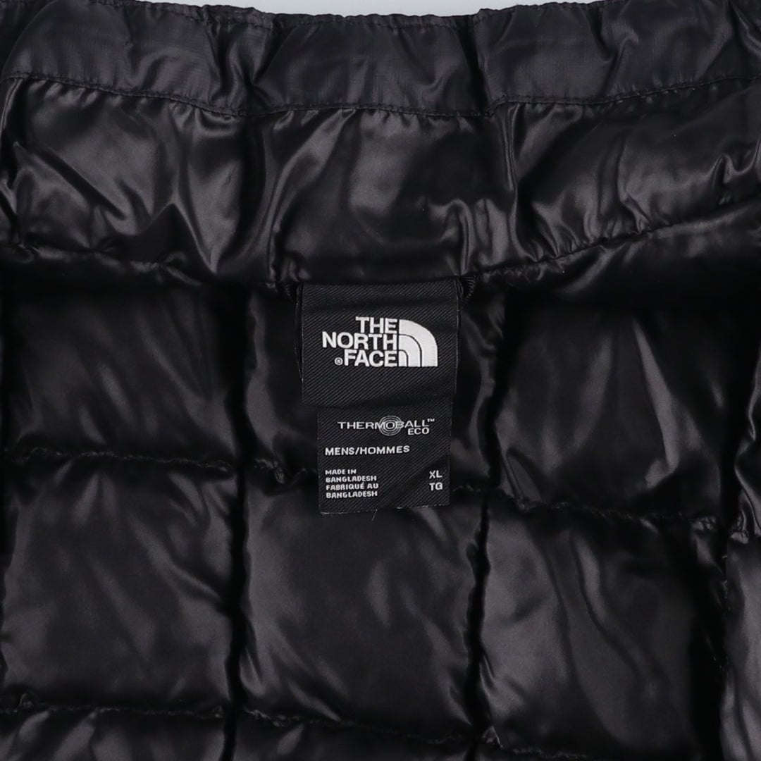 The North Face ThermoBall Eco Padded Puffer Jacket, Men's XL Nylon black type Vintage Second Hand
