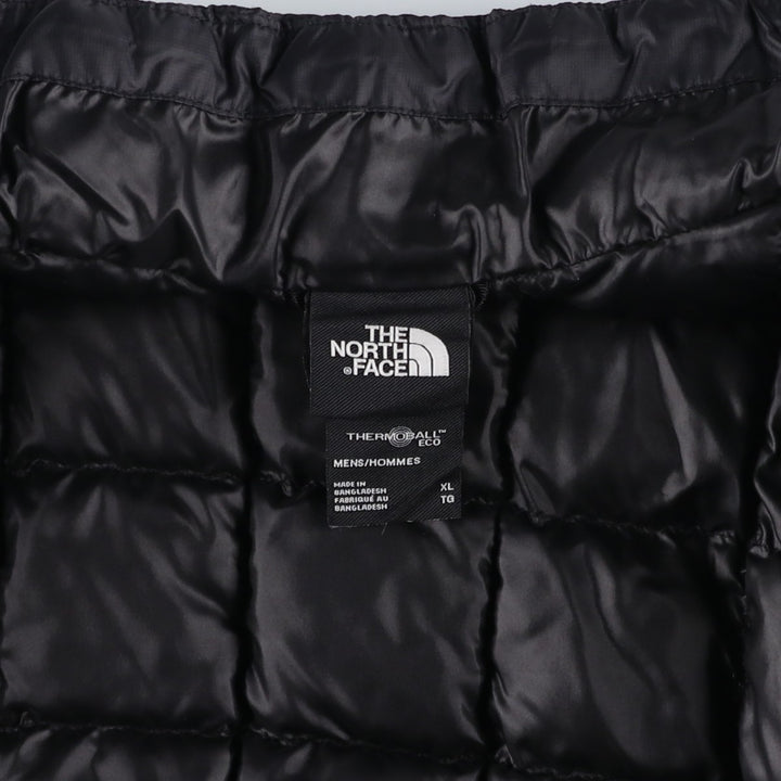 The North Face ThermoBall Eco Padded Puffer Jacket, Men's XL Nylon black type Vintage Second Hand