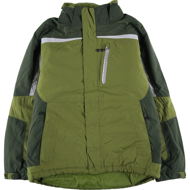 LLBean Men's Padded Mountain Jacket, Shell Jacket, Puffer Jacket, Size L Nylon green type Vintage Second Hand