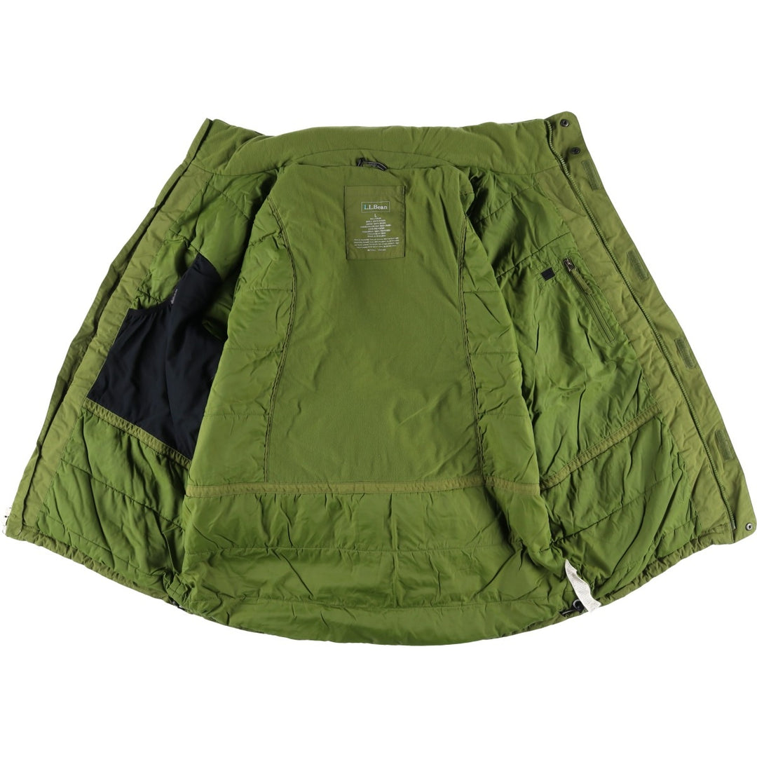 LLBean Men's Padded Mountain Jacket, Shell Jacket, Puffer Jacket, Size L Nylon green type Vintage Second Hand
