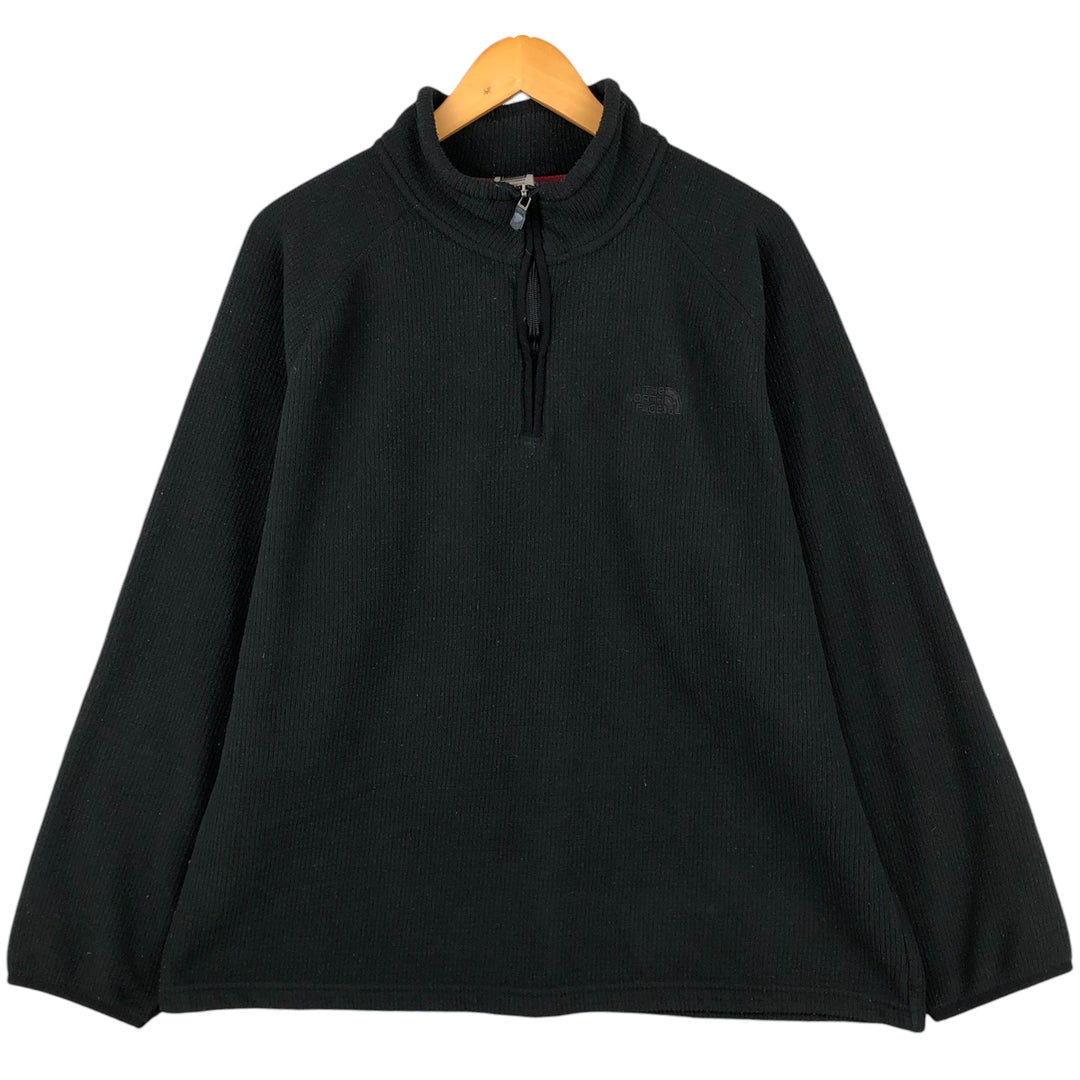 The North Face Half-Zip Fleece Pullover, Men's XL polyester black type Vintage Second Hand