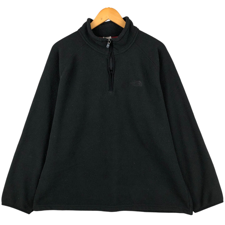 The North Face Half-Zip Fleece Pullover, Men's XL polyester black type Vintage Second Hand