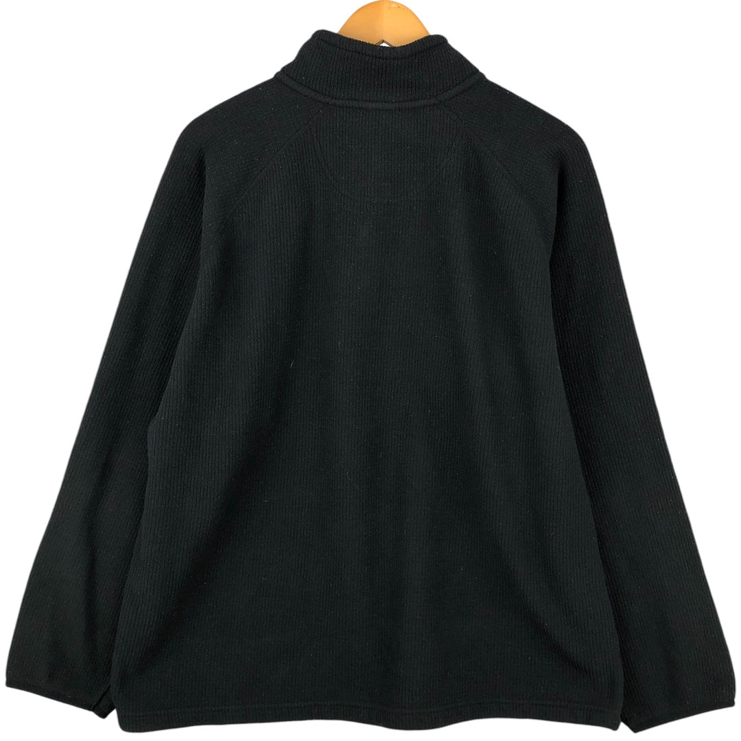 The North Face Half-Zip Fleece Pullover, Men's XL polyester black type Vintage Second Hand