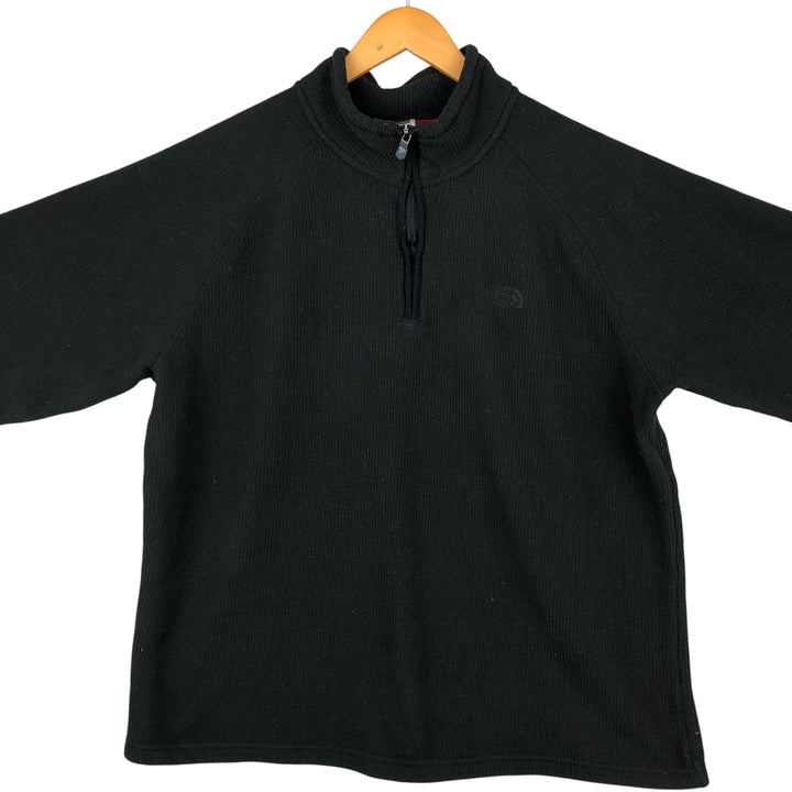 The North Face Half-Zip Fleece Pullover, Men's XL polyester black type Vintage Second Hand